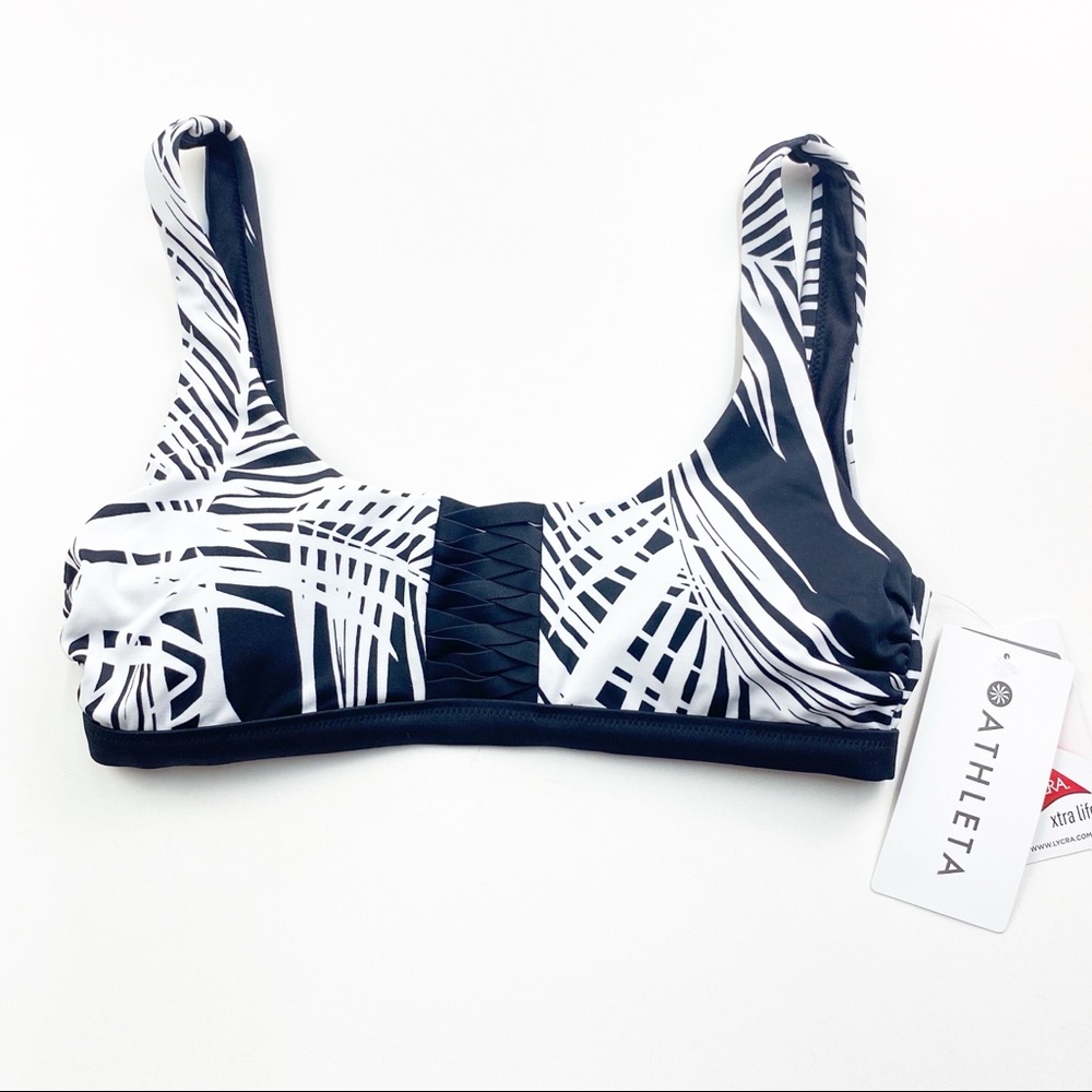 NEW ATHLETA ADRIATA RETRO PALM BIKINI TOP